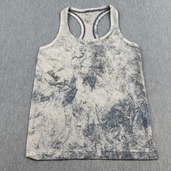 lululemon athletica Tops - Lululemon Tank Top Womens 8 Gray Multi Dye Swiftly Tech Racerback Yoga Running